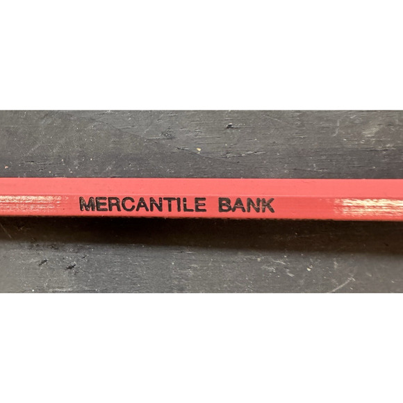 Lot of 50 Multi-Colored Bank Pencils Mercantile Bank Moundsville West Virginia - Picture 5 of 7